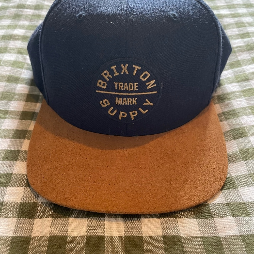 Brixton Navy and Brown Cap